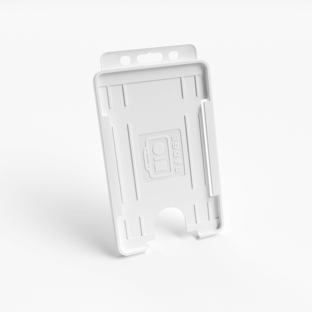 Rigid Card Holder, Portrait, White (Pack of 100)